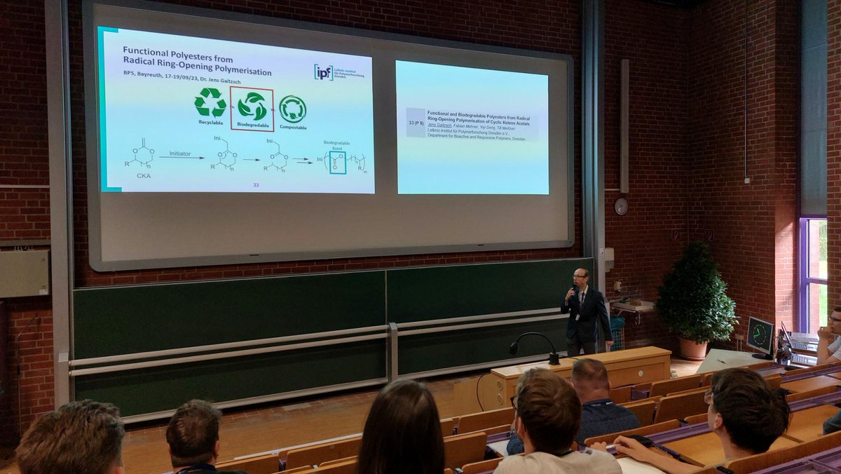 Chorus:
Responsive and Degradable 
Comes with RROP,
I'll tell you more about it
Now at Poster thirty (me)- three (audience)
Thanks for tagging along! #bps23
#scienceslam