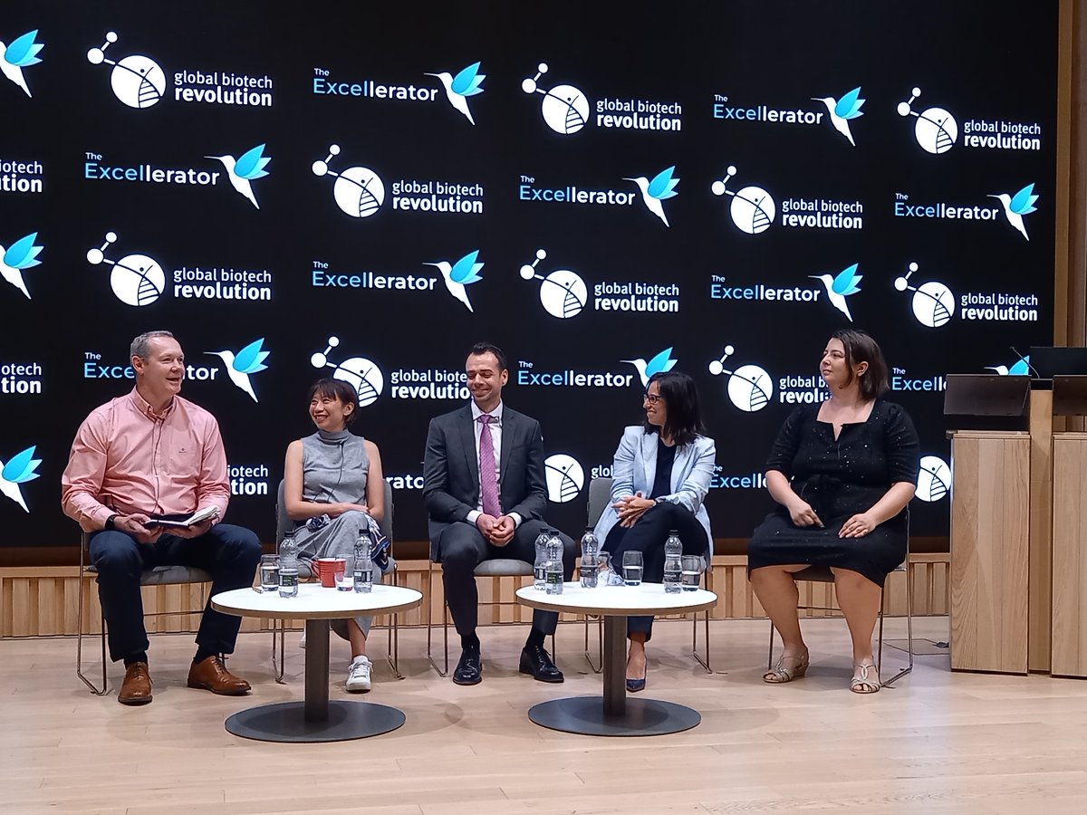 GlobalBRev's tweet photo. In our Culture-Panel Tarquin Bennett-Coles @SciDevPartners, Juliana Lim @SGInnovate, Beatriz Rodriguez Gomez @Bayer,  Chris Booth from FYR Diagnostics &amp; Jelena Aleksic  @firegenome @PharmEnable discuss different kinds of work culture and ways to attract and retain the best talent https://t.co/YT0FgH4ASZ
