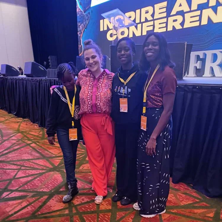 KidsInnovation1's tweet photo. Day 1 of @inspireafricon was insightful for two of our Kids Innovation Challenge finalists who met the Silicon Valley Product Group- @cagan, Christian Idiodi, and more.
The #SPVG have also sponsored their attendance at Day2 &3 breakout sessions. We are grateful and #Inspired https://t.co/nPMvKm0pt3