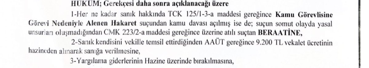 serkanozcan1's tweet photo. Geçtiğimiz yıl para politikalarını eleştirdiğim için, dönemin Merkez Bankası Başkanı Şahap Kavcıoğlu’nun şikayeti üzerine açılan dava nedeniyle, bugün Hakim karşısına çıktım.

Mahkeme “suçun yasal unsurları oluşmadığından” beraatime karar verdi.

Bu süreçte desteklerini hissettiren tüm dostlarıma ve bugün yanımda olan Avukatım Hüseyin Altay’a çok teşekkür ediyorum.