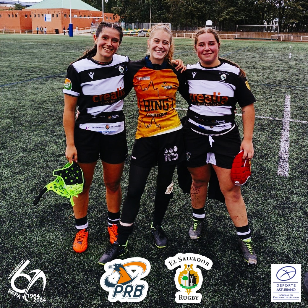 🔵🟡📸🏉El domingo representación asturiana en el amistoso PRC vs El Salvador. Jugaron Paula (Mejor jugadora M18 FRPA 22-23), Carla (varios años jugando en Valladolid) y Marina (Pasek Belenos) ‼️Enhorabuena‼️ #RugbyAsturias #dxtasturiano @dxtasturiano @PinguinasRugby @Chami_Rugby