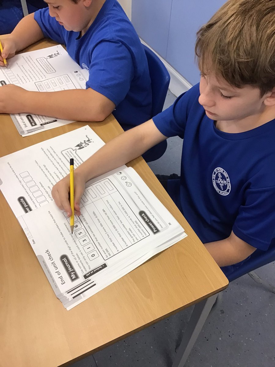 StPPPrimaryY6's tweet image. End of first unit check already? Storming our way through Power Maths in year 6 this year! 🧮 #powermaths #year6mathematicians