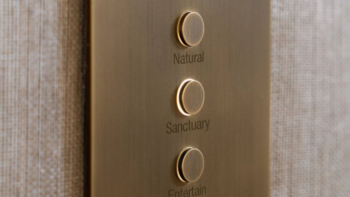 HabitechLimited's tweet photo. Elevate your space with @Lutron_EU's Alisse lighting keypad. Hand-finished in solid brass, it's a masterpiece of craftsmanship, enhancing any decor. Experience luxury with every touch. #Lutron #Alisse #LuxuryLighting https://t.co/hkxywzUkN2