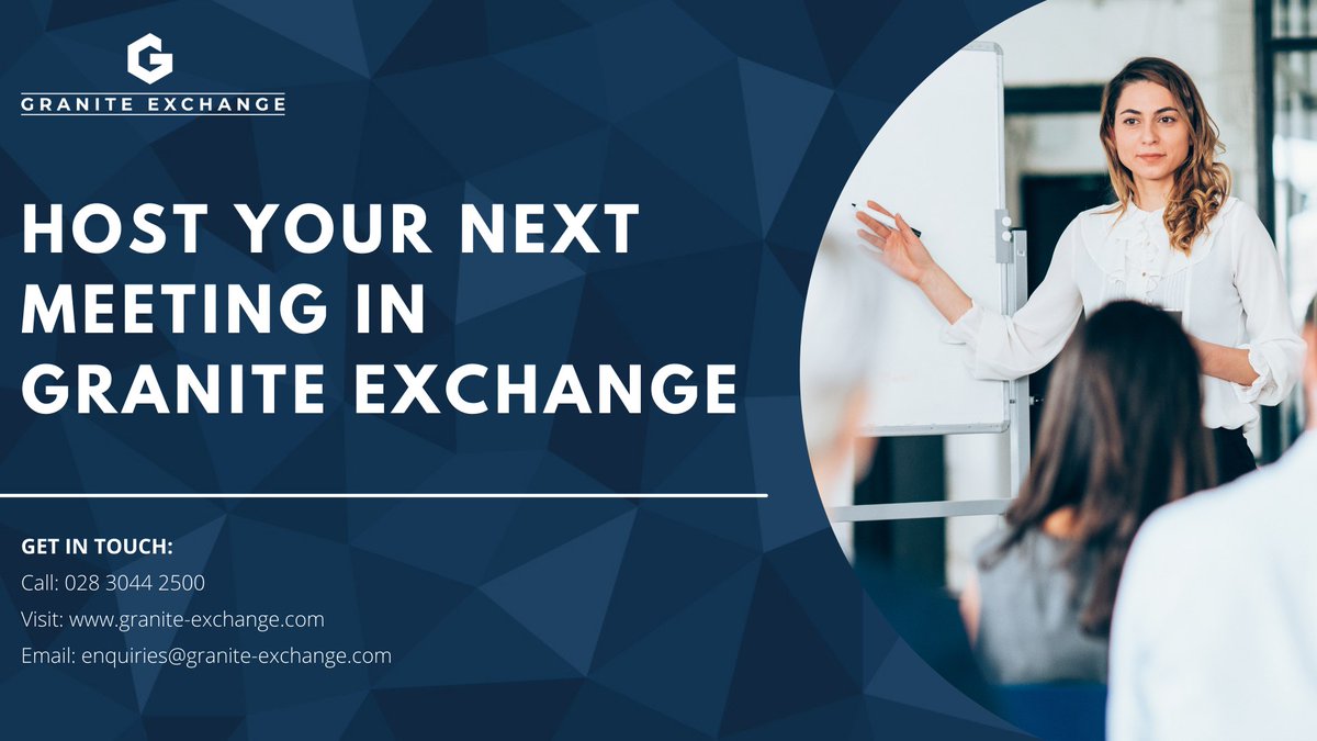 Perfectly Placed! 

Our meeting rooms are perfect for:
✔️ Interviews
✔️Team meetings
✔️ Client consultations
✔️Private tutoring sessions
All in a safe and friendly environment!

For more information or to book: 
Call: 028 3044 2500
Email: enquiries@granite-exchange.com