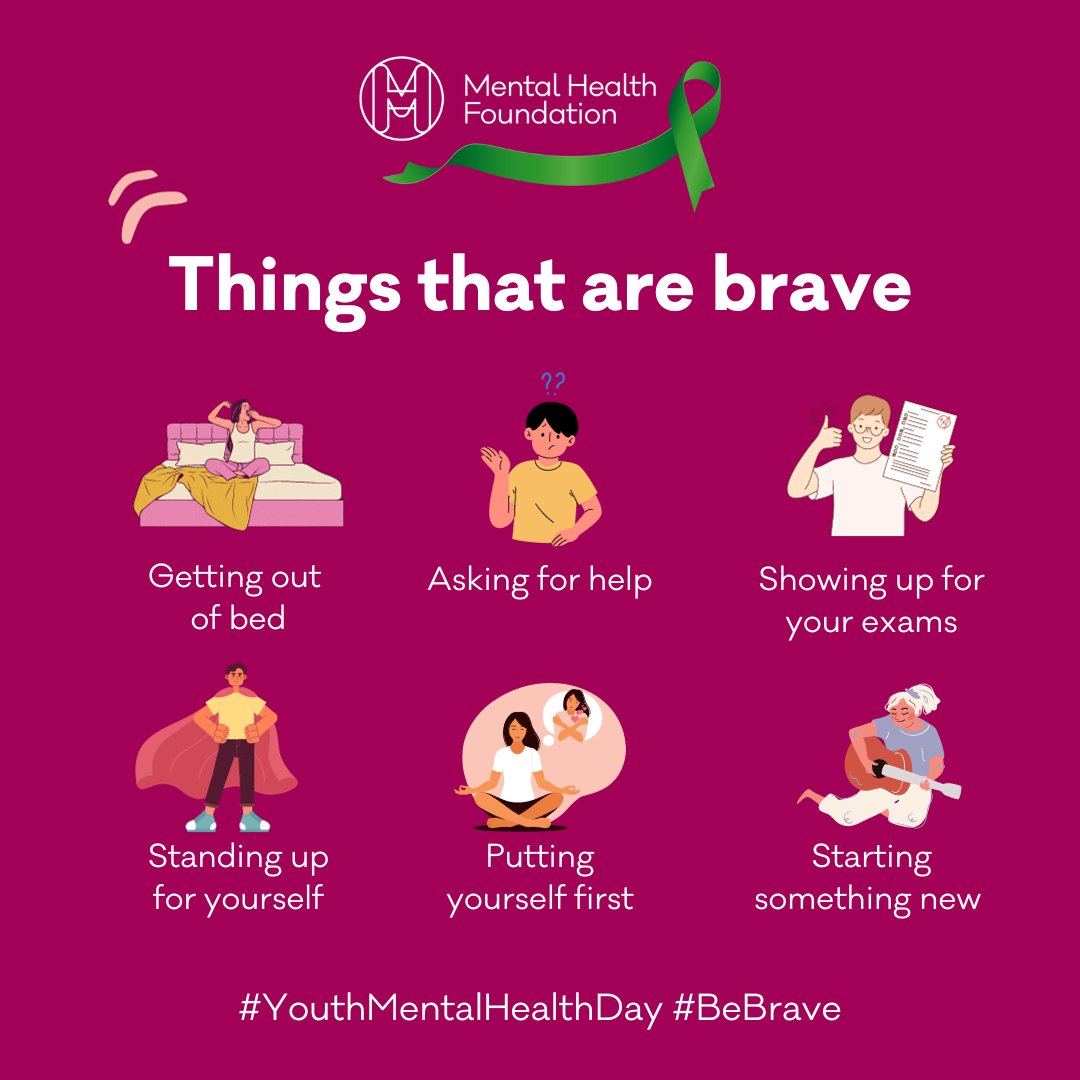 This #YouthMentalHealthDay, we’re encouraging young people to build up the courage and confidence they need to achieve their goals and ambitions, and be the best version of themselves they can be.

What small act of bravery did you do today?

#BeBrave <a href="/stem4org/">stem4</a>