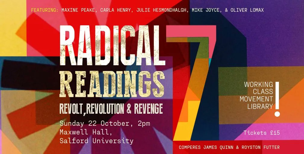 We're really excited to announce our annual fundraiser, Radical Readings, will take place on Sunday 22nd October at 2PM. 

Follow the link to get your ticket!

buff.ly/3Zjp0FT