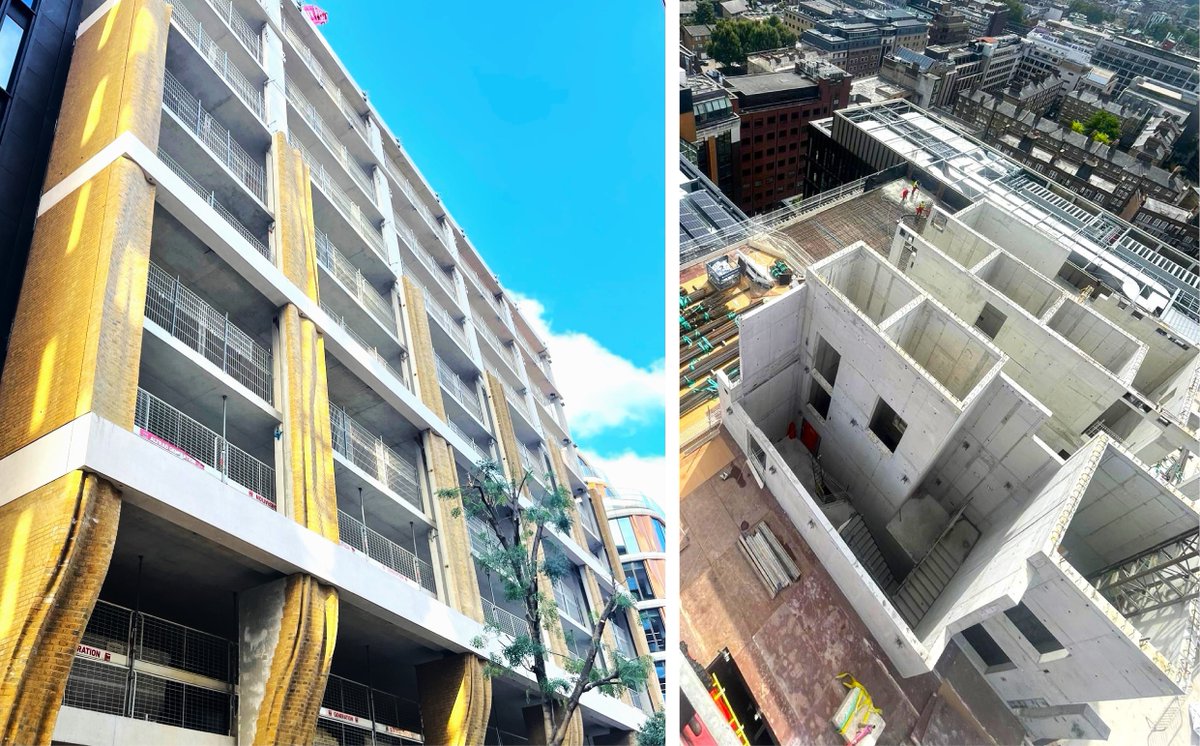 Progress on our 135 Park Street site in London for @Barings and @LBSpropertiesUK is going well, with the core now finished and the slabs completed to level 11. Internal blockwork and screeding are progressing well, and the MEP installation has started. ow.ly/sCYC50PLzjI