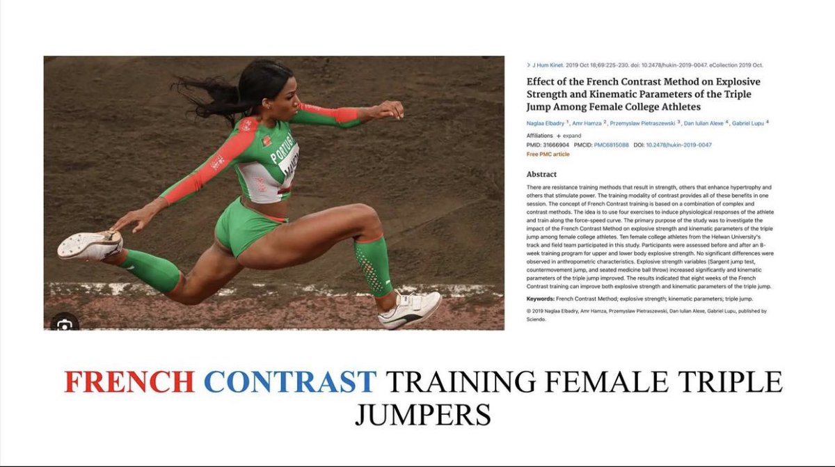 French Contrast Training uses 4 exercises on the force speed continuum. We found it too intense but this may reflect my programming. It’s benefits may well reflect potentiation rather than specific exercise selection &amp; order. Any complex/contrast training could be as effective
