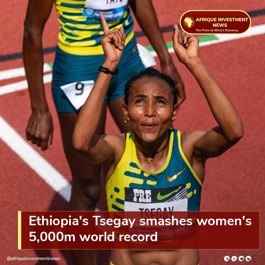 Gudaf Tsegay broke the women's 5,000m world record 
#GudafTsegayWorldRecord #TsegayBreaksRecords #RecordBreakingRun #Fastest5000m #TsegayDominates #AthleticsHistory #Africansports #Breakingrecords #Sports