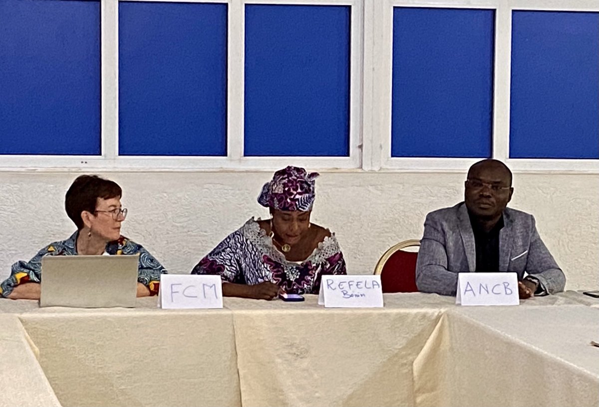 C’est la cérémonie d’ouverture ce matin, 2 jours 1/2 de formation sur le plaidoyer avec les femmes élues du Bénin! ⁦<a href="/ReseauFCM/">Fédération canadienne des municipalités</a>⁩ ⁦<a href="/FCM_online/">Federation of Canadian Municipalities</a>⁩