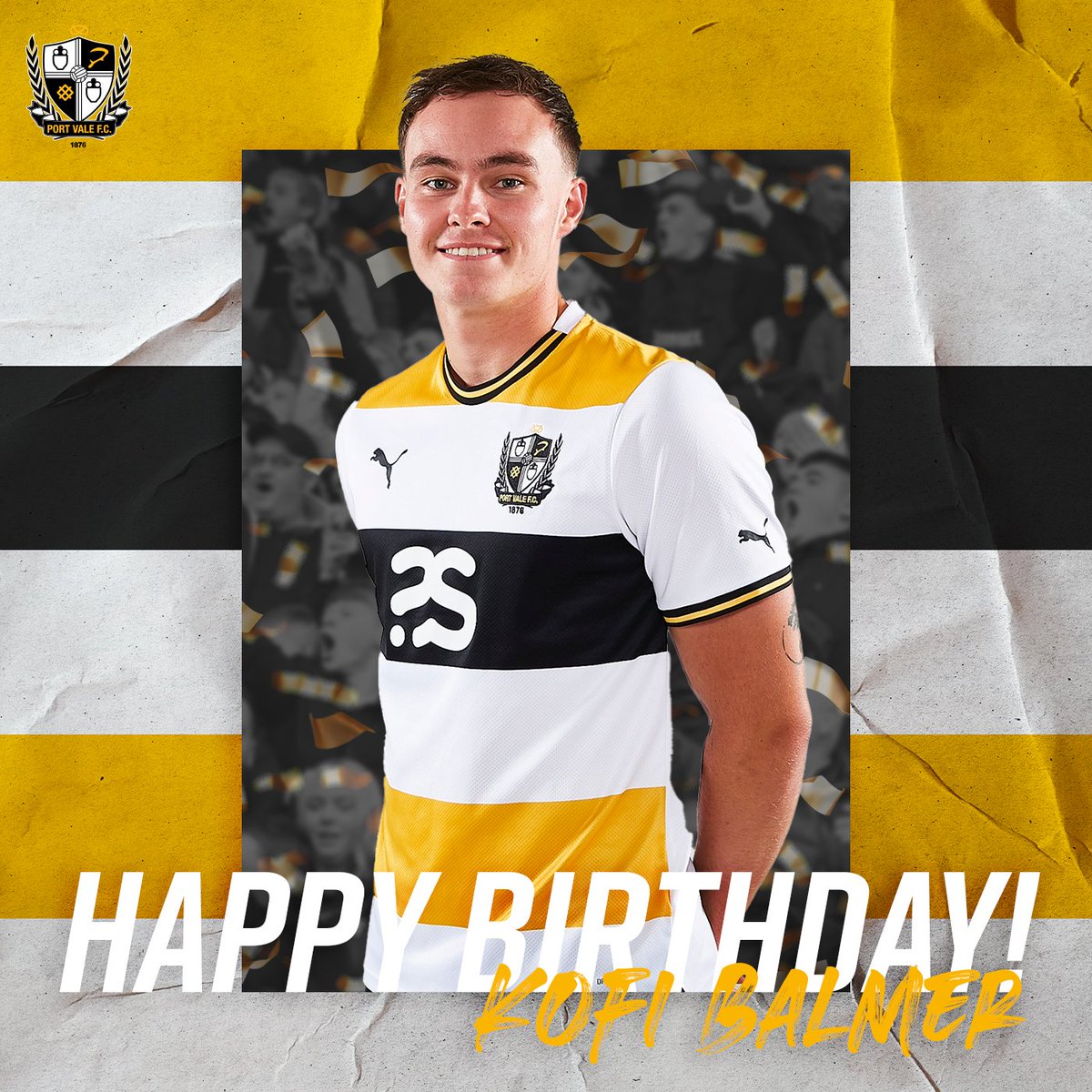 OfficialPVFC's tweet photo. 🎉 Happy Birthday to our number five, Kofi Balmer! 

#PVFC https://t.co/C8TTkN7Zm9