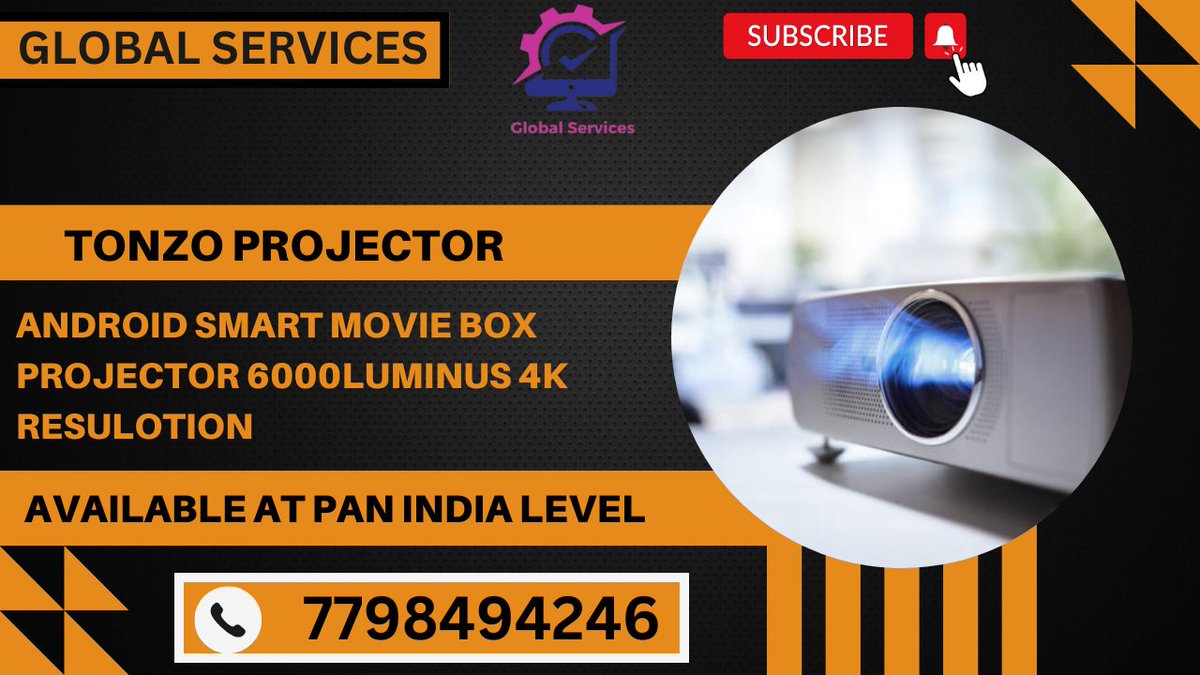 Globalledrepair's tweet image. TONZO ANDROID SMART MOVIE BOX PROJECTOR 6000LUMINUS 4K RESULOTION AVAILABLE IN AFFORDABLE PRICE . sale and Best Buyback offers #projector #projectorrepair #Electronics #OnlineShopping #doorstepservice #servicecenter #pune #Electronicspart #tvparts #buy #purchase #PCMC #chinchwad
