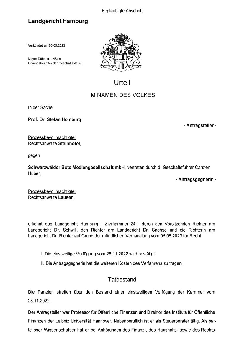 Stefan Homburg tweet media