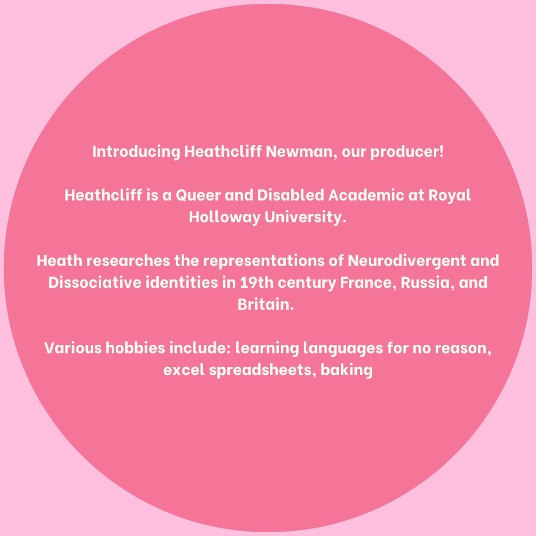 Next up we have our wonderful in-house producer- Heathcliff Newman!