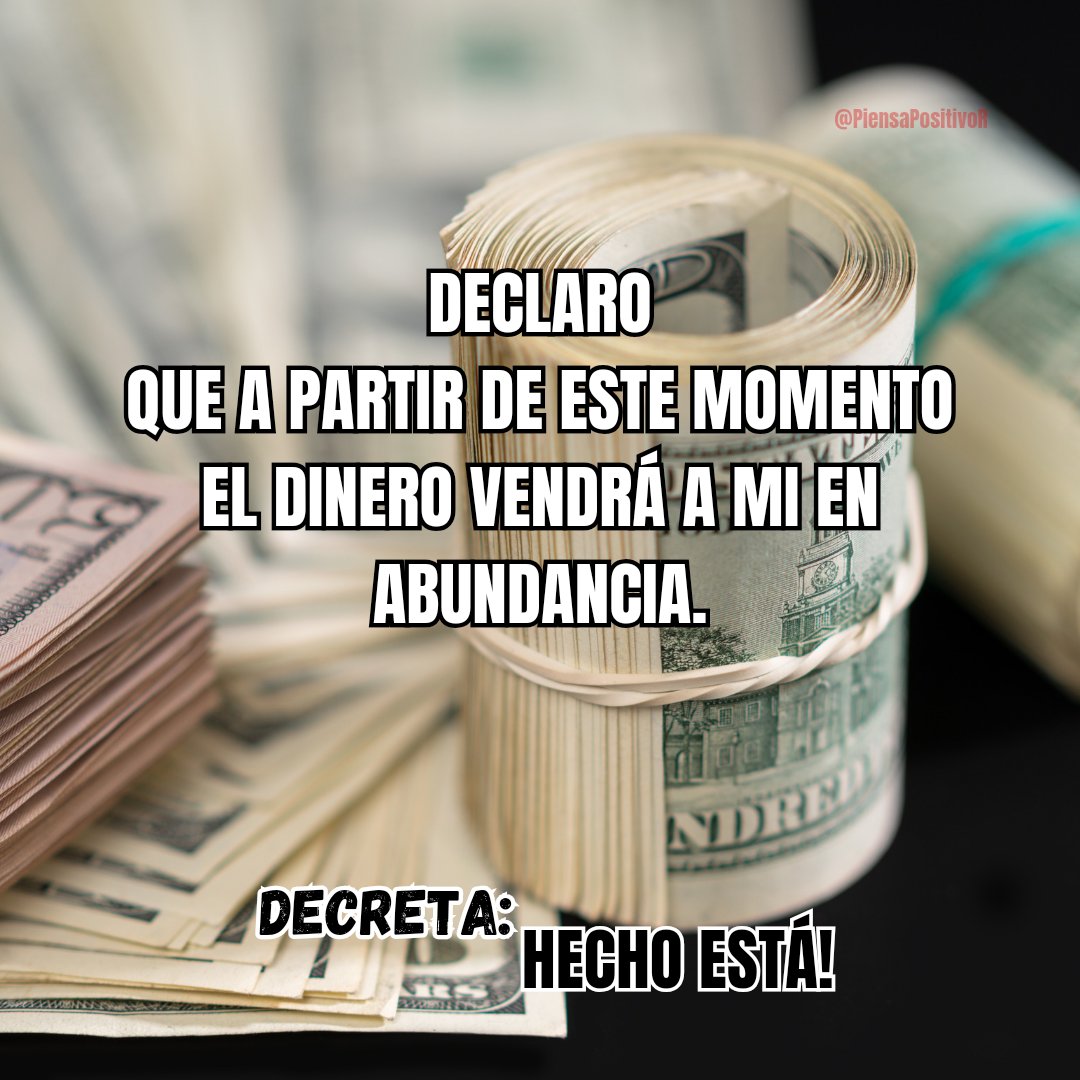 🌟✨Vibro en Abundancia🌟✨

✨💰El Dinero vendra a Mí💰✨

🙏💰Decreta: HECHO ESTÁ💰🙏