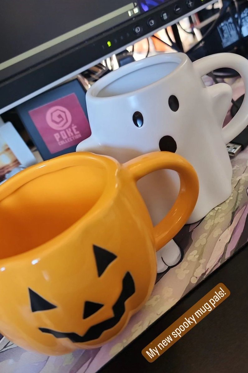 PokeCollection's tweet image. Say hello to my new spooky mug pals! 🎃👻

#MugCollection