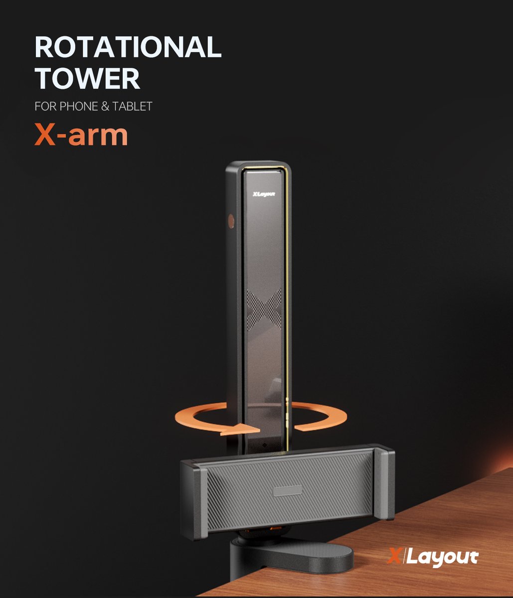XlayoutSupport's tweet photo. 🌟X-arm Tablet/Phone Rotating Tower 🌟by Xlayout

🎡 Full body aluminium alloy Tablet/phone holder😎🎠

🛒Visit our official website for more: https://t.co/l04fKzg8sq

#Xlayout #workfromhome #deskspace #desksetup #interiordesign #workspace #deskaccessories #desktopsetup #gaming https://t.co/iKiVjnaIPj