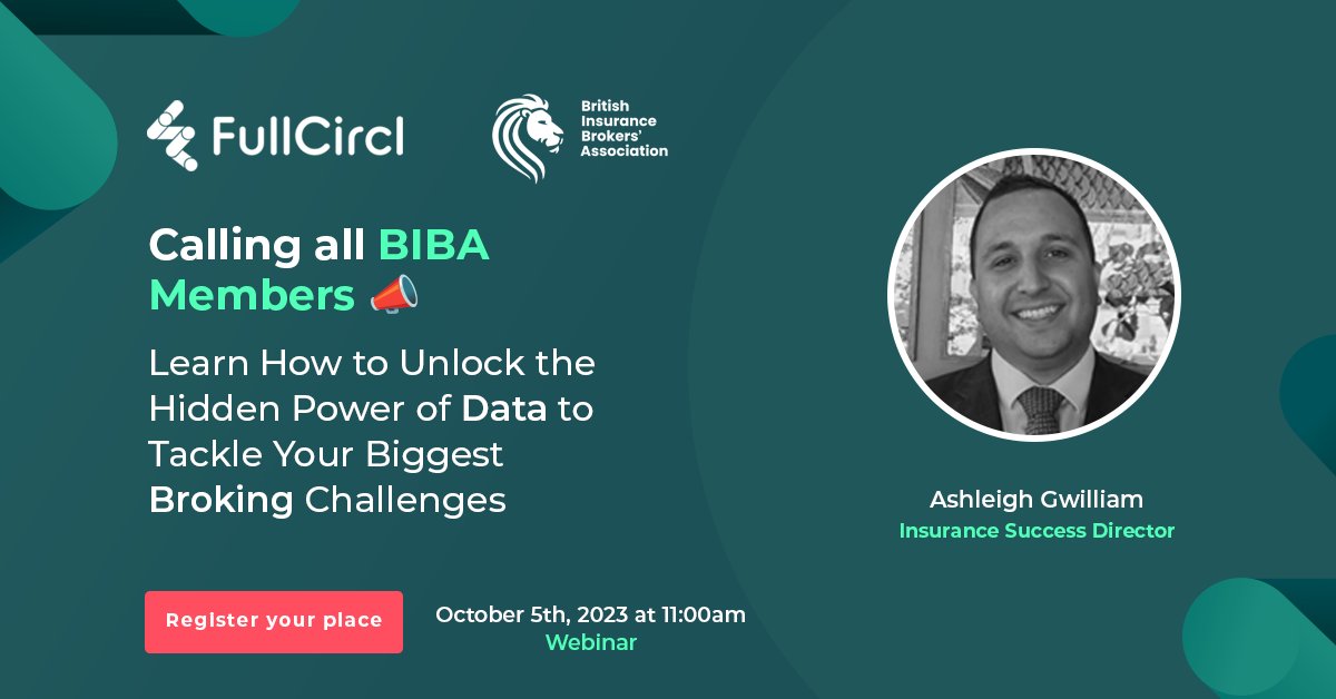 Calling all BIBA Members: Learn How to unlock new sales opportunities and the true value of company accounts presented by FullCircl. All attendees will also receive CII accredited CPD points. hubs.ly/Q022G4K90