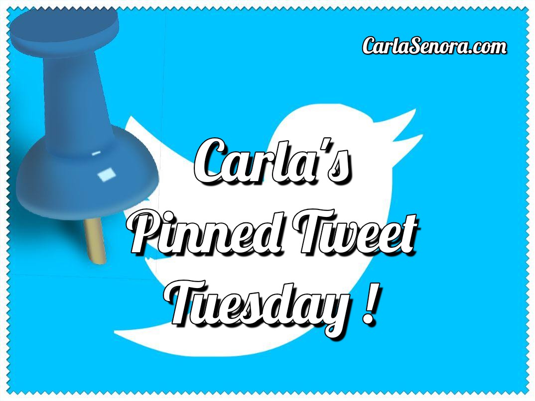 It's Carla's #PinnedTweetTuesday!

RT my pinned tweet
Comment that you've done it
And I'll RT your pinned tweet xoxo

#WritingCommunity