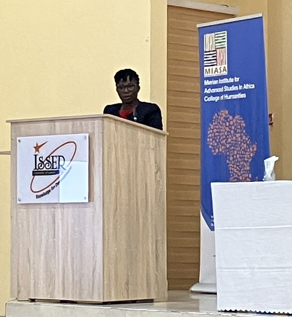 tilmannheil's tweet photo. Opening of the @MIASA_UG mid-term conference by Dr Grace Diabah on sustainable governance @UnivofGh https://t.co/Qr7tBjg0oC