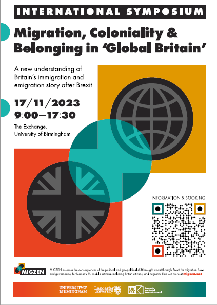 Nando Sigona (@nandosigona) on Twitter photo Registration is open for the <a href="/_migzen_/">Rebordering Britain and Britons after Brexit</a> symposium #Migration, #coloniality & #belonging in #GlobalBritain.
17 November, 9-5pm, The Exchange, Birmingham
migzen.net/symposium-2023/ Registration is open for the <a href="/_migzen_/">Rebordering Britain and Britons after Brexit</a> symposium #Migration, #coloniality & #belonging in #GlobalBritain.
17 November, 9-5pm, The Exchange, Birmingham
migzen.net/symposium-2023/