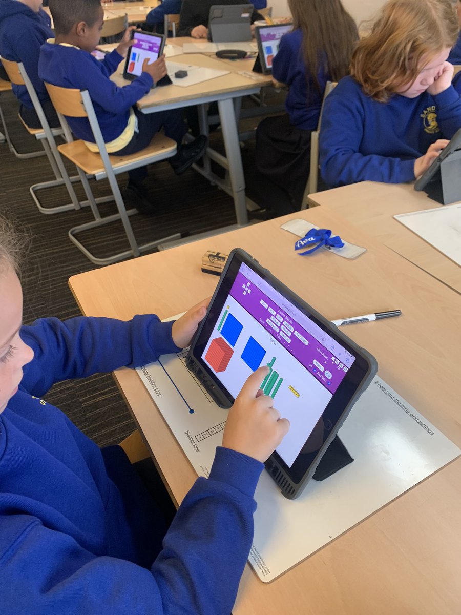 sandaigprimary's tweet photo. We are using our digital skills for numeracy today in Primary 5 #mathsbot #glasgowcounts https://t.co/eJXrplZ47j
