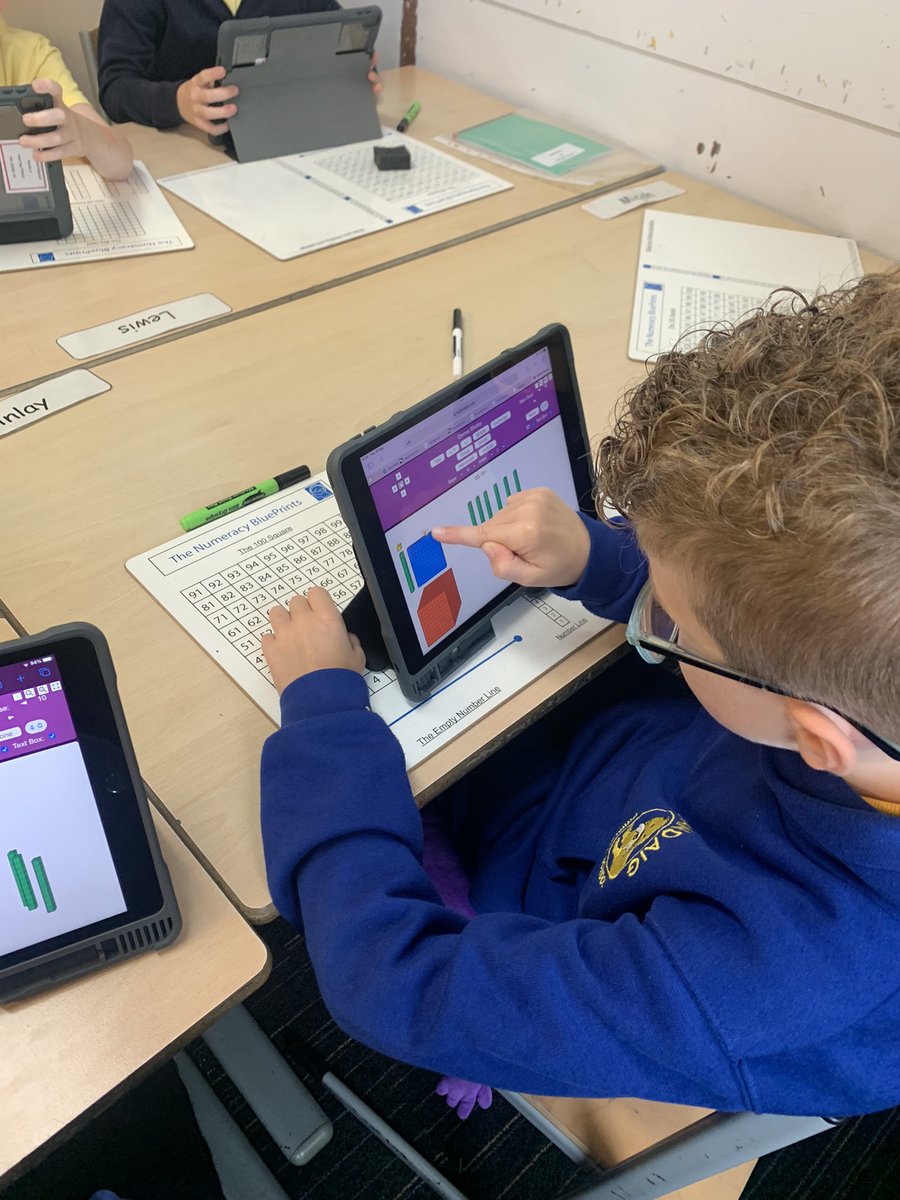sandaigprimary's tweet photo. We are using our digital skills for numeracy today in Primary 5 #mathsbot #glasgowcounts https://t.co/eJXrplZ47j