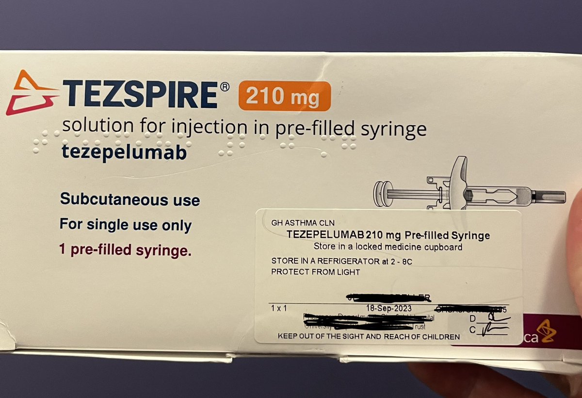 Extreme happy dance this morning! FINALLY started my new asthma biologic. Keeping everything crossed I can reduce my steroids with this 🤞🤞 #SevereAsthma #Biologic #Tezspire #FingersCrossed #HappyDance