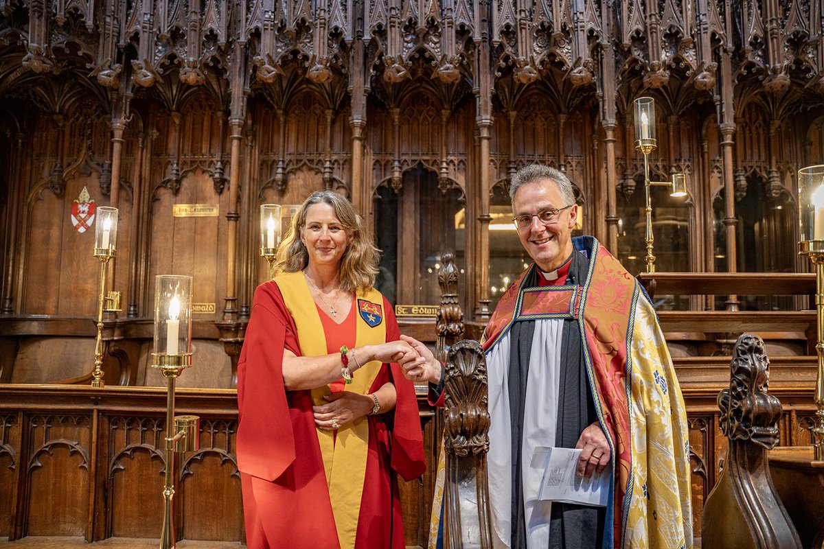 More photos from Sunday when @nickbaines joined us to welcome Bishop Anna Eltringham, Bishop of Ripon, Bishop Smitha Prasadam, Bishop of Huddersfield & 5 more canons. Canon Julie Moody will sit on Chapter (board) of the cathedral @LeedsCofE @LL_North_Yorks @joropner1 @RiponDean