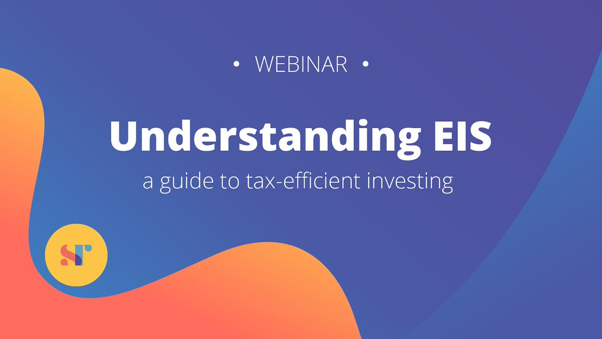 If you're interested in tax efficient investing, register for our next webinar on 13 October and we'll break down our approach to EIS.

us06web.zoom.us/webinar/regist…

Risk Warning: Don’t invest unless you’re prepared to lose all the money you invest.