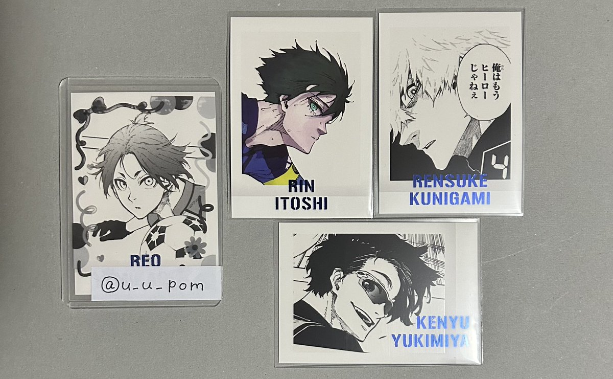 u_u_pom's tweet photo. @kmym_fji_w 初めまして、検索より失礼致します。
当方画像の凛・國神・雪宮所持しているのですが、
37・13の御影と2:3の交換可能でしょうか？
優先度の為比率違いでのご提案とさせていただきました。(ご不快にさせてしまったら申し訳ございません)
御検討いただけますと幸いです。 https://t.co/EYh7kLDTqx