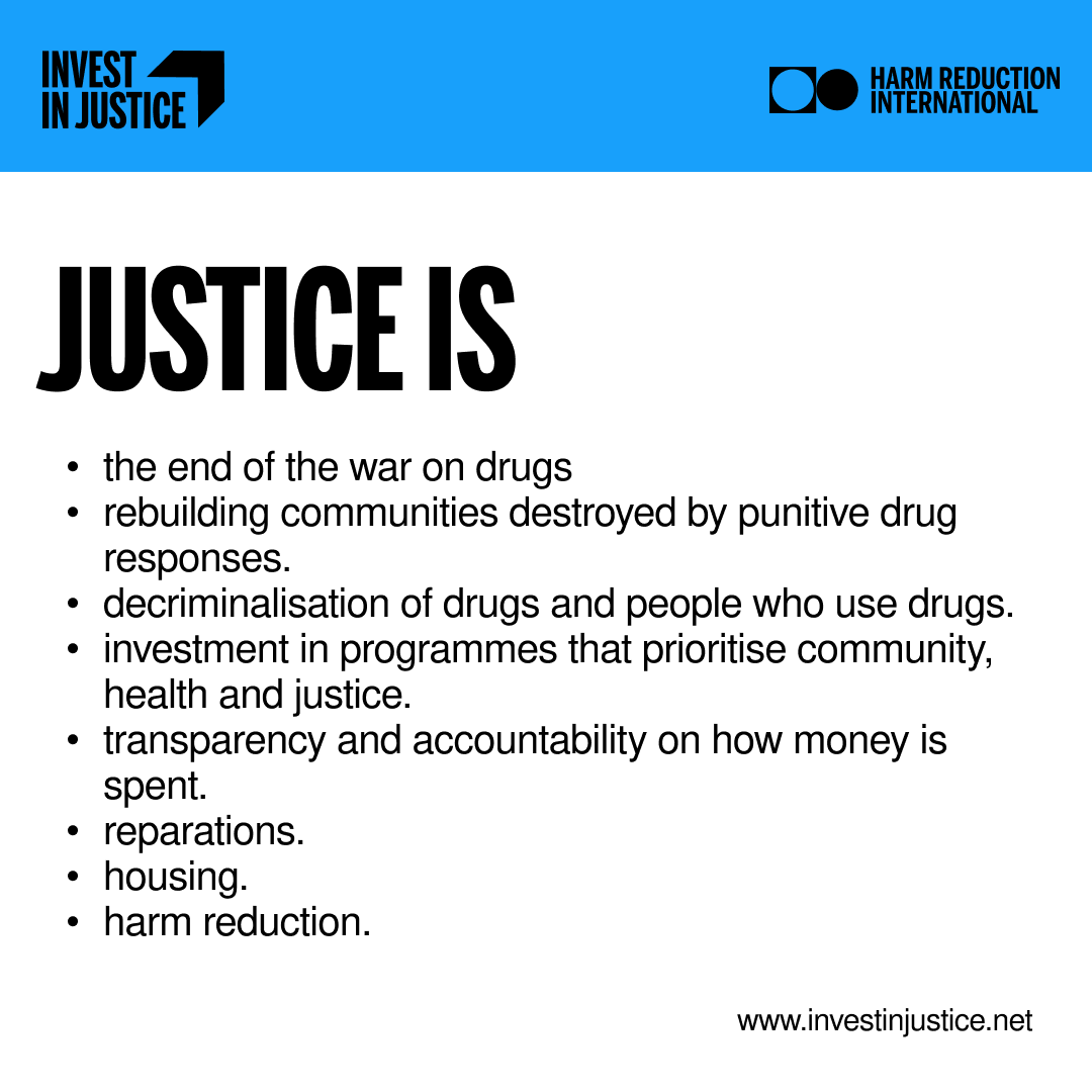 Divest from the unjust drug war. #investinjustice