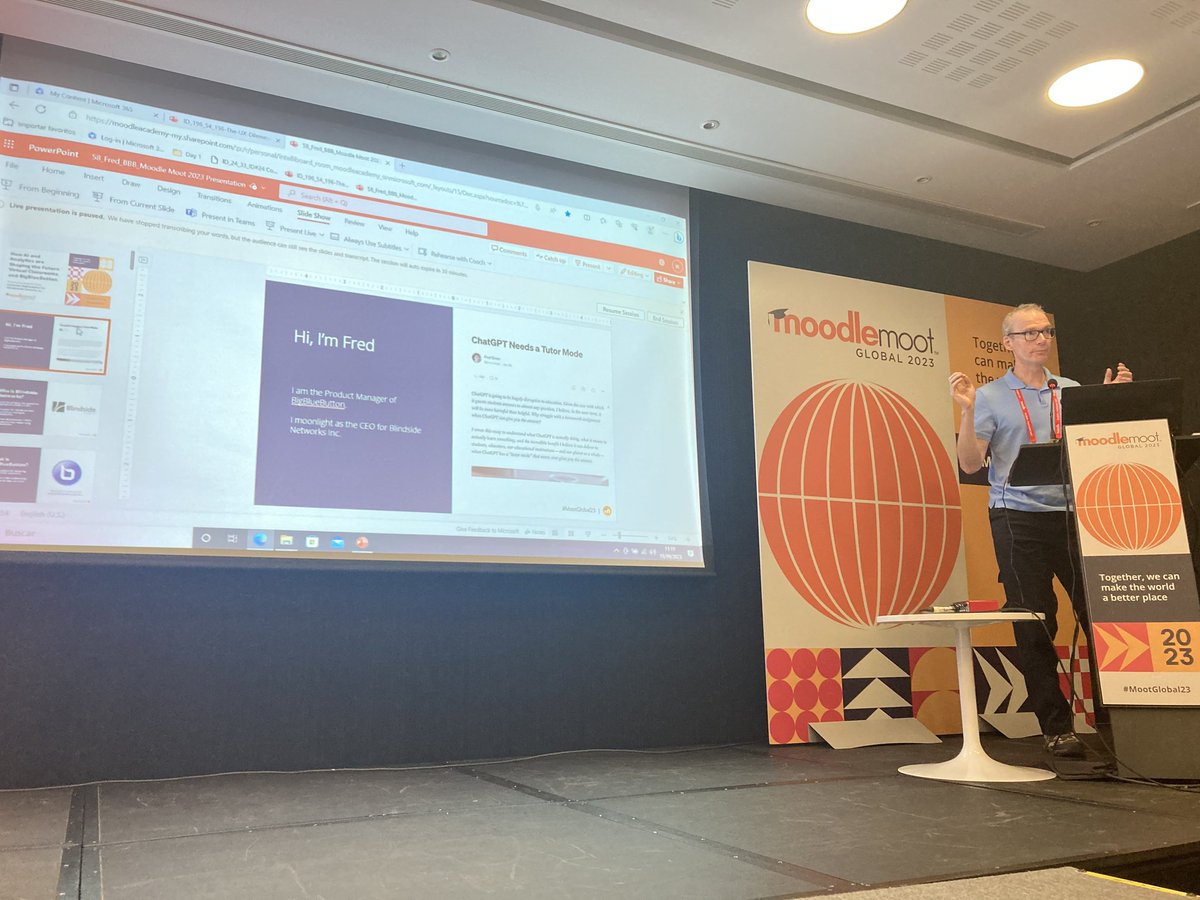 mootglobal's tweet photo. According to a UNESCO study, 244 million children under 15 do not have access to education, said Fred Dixon from BigBlueButton, Moodle Certified Integration, during his presentation at #MootGlobal23 

@ffdixon
@bigbluebutton @blindsidenetwks https://t.co/YsWgX3zF1x