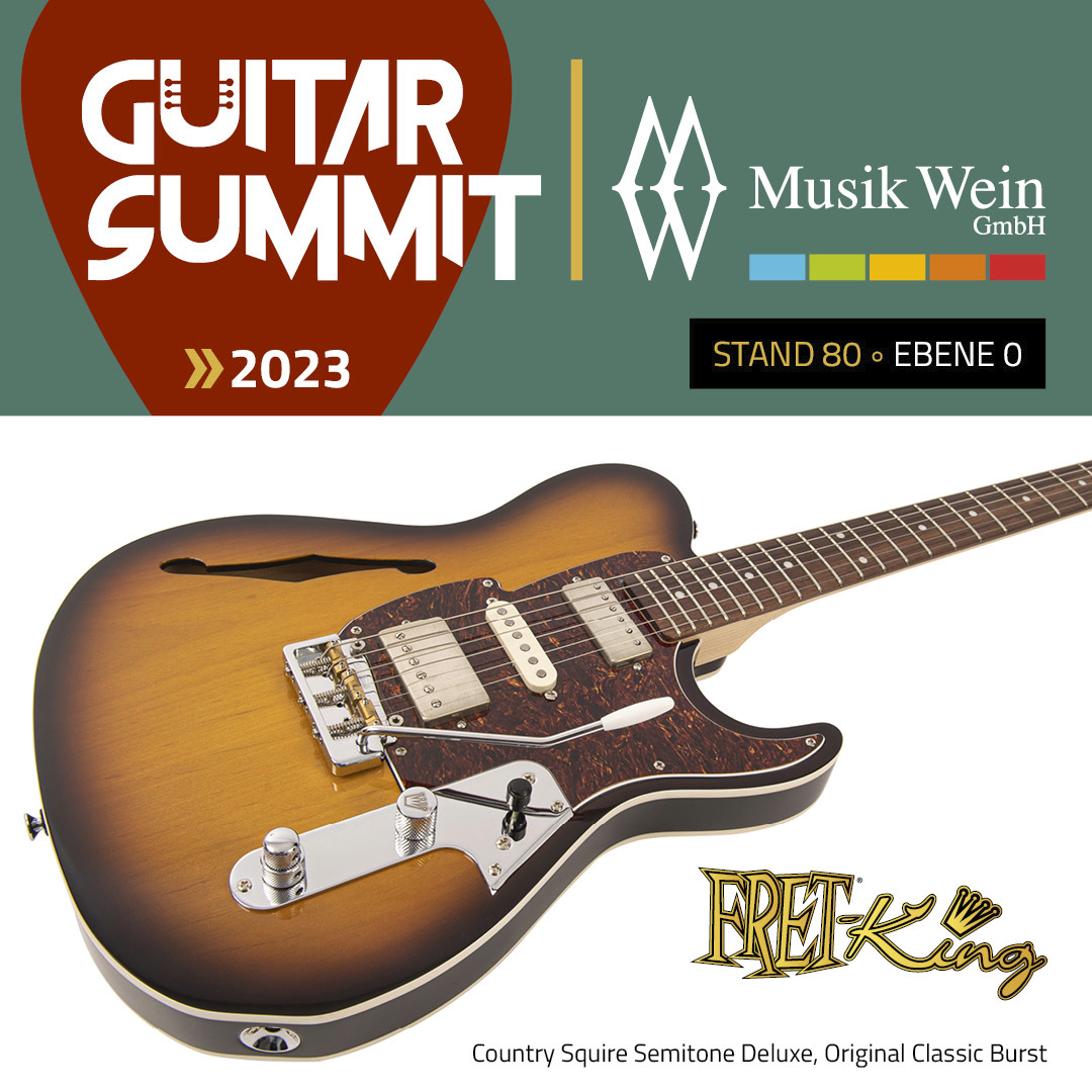 Why Your Next Guitar Is A Fret-King. Check out the 2023 Collection of @FretKing guitars at Guitar Summit 2023📷 Musik Wein Booth 80, level 0. guitarsummit.de