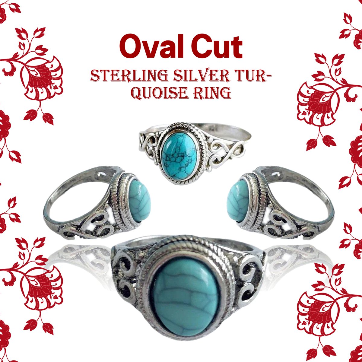 Exquisite Oval Cut Sterling Silver Turquoise Ring with Detailed Filigree Design | Luxurious Ring.

SHOP HERE: 531giftshop.com/collections/ri…

.
.
.
.
.
.
.
.
.
.
.

#TurquoiseJewelry
#SterlingSilver
#FiligreeDesign
#LuxuryRing
#HandcraftedGems