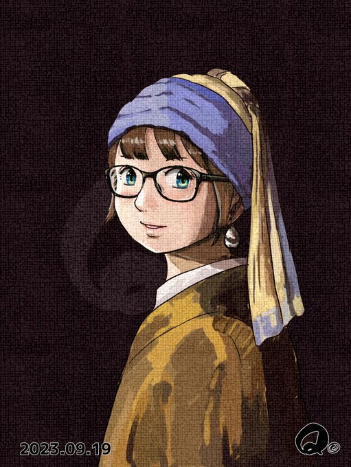 #無言で眼鏡娘をあげる見た人もやる 