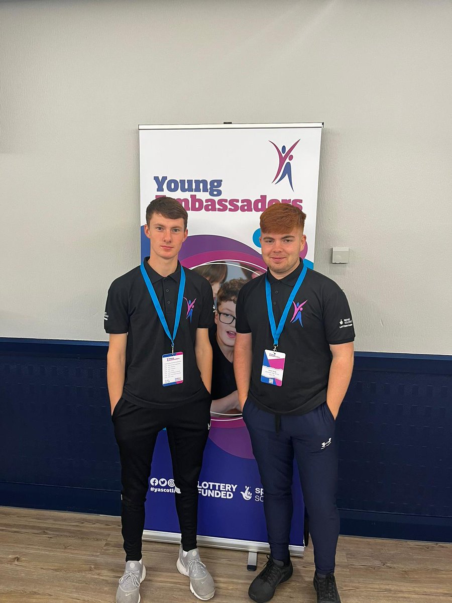 Our Young Ambassadors Ben M and Jamie Y at the YA Conference at Hampden today. We look forward to hearing their ideas for PE and Sport this year! <a href="/JohnstoneHighSc/">Johnstone H.S.</a> <a href="/onerensport/">OneRen Sport</a>