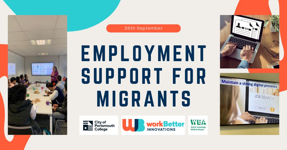 🔔Starting next week! 
WBI is looking fwd to welcoming the 6th cohort of participants for our #EmploymentSupport for Migrants (ESM)🤗. 

In partnership w/ @CoPC & @WEAadulted the workshops will empower new migrants to prepare for the 🇬🇧 #JobMarket.