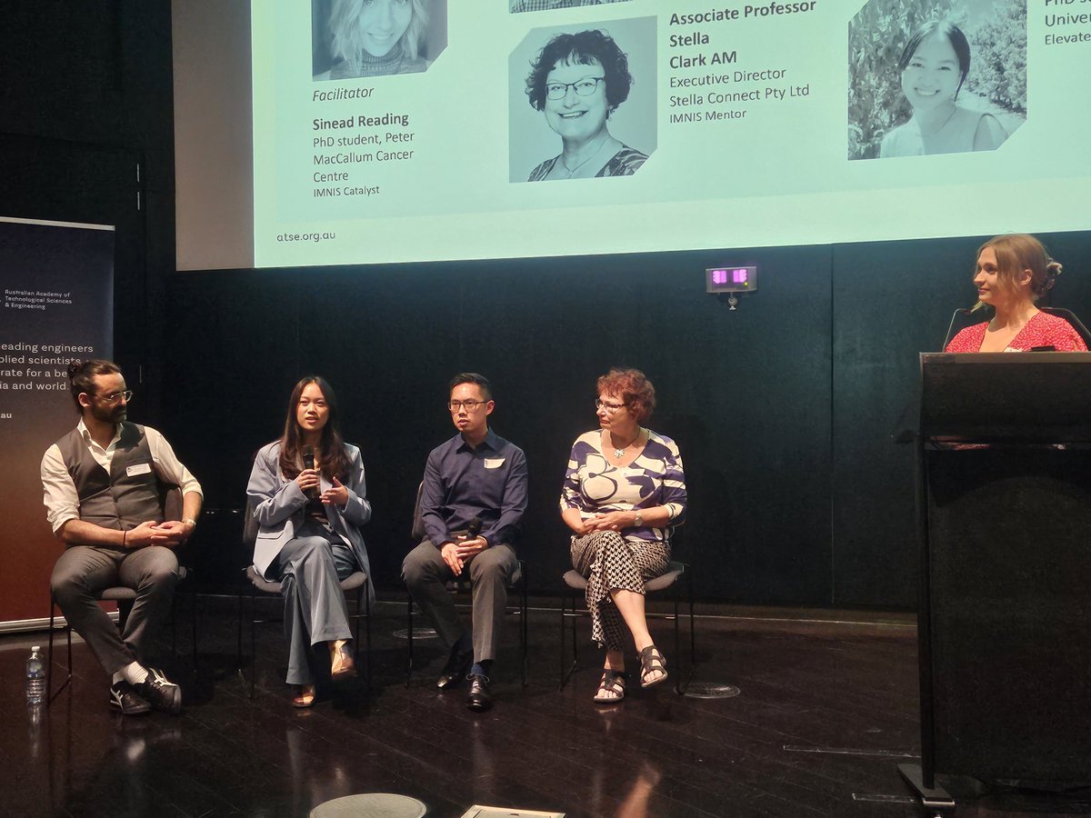 ATSE_au's tweet photo. Collaborations take many shapes. Find the one that resonates with you, your skills, and your aspirations. 
Some inspiring discussions at tonight's @_IMNIS #VisionaryLeadership event @UniMelb. 
Powered by @MTPConnect_AUS https://t.co/CAvwJZaWjp