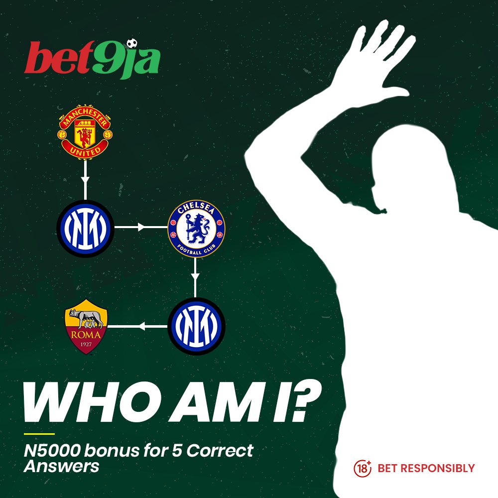 Bet9jaOfficial's tweet photo. I am an active footballer who has played for these clubs. Who am I?

5K for 5 People. Drop your Bet9ja User ID with your replies

#Bet9ja #WhoAmI #Football https://t.co/saP5vHX3kK