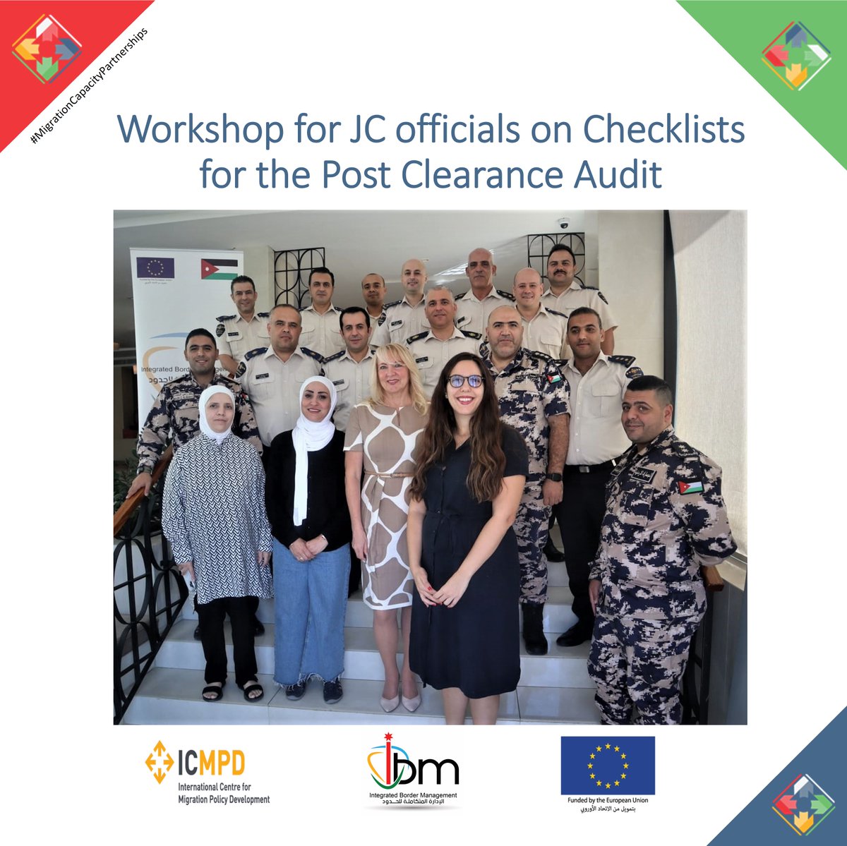 The PCA Working Group gathers for a group picture after two days of fruitful discussions on the Checklists for the Post-Clearance Audit.
#Migrationcapacitypartnerships #governance #professionalisation