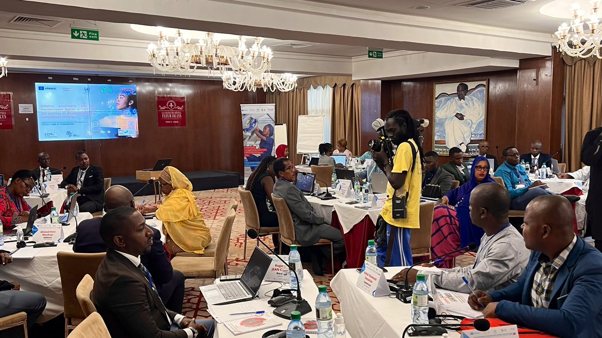 UNESCO_Dakar's tweet photo. Lancement aujourd'hui à #Dakar de l'atelier régional de formation des décideurs et praticiens! 

Une étape clé de l'Initiative panafricaine visant la transformation digitale de l'#EFTP en Afrique.

#TransformationDigitale https://t.co/NP1nQj8m4W