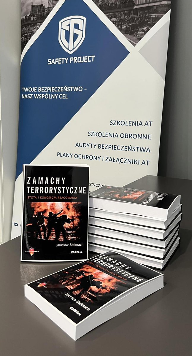 Safety_Project_'s tweet photo. Książka pt. „Zamachy terrorystyczne. Istota i koncepcja reagowania” jest już w sprzedaży!📚
https://t.co/DacciEE3IE
#safetyproject #reagowanie https://t.co/2FZjewx9ct