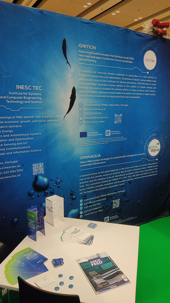 We are part of the Blue BioEconomy CoLab stand at #AquacultureEurope. Come visit us at stand no. 96!