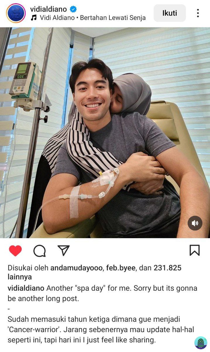 💚 Kaget bgt baru tau vidi kena cancer 😭 Doain vidi guyss biar cepet sembuh 🙏🏻