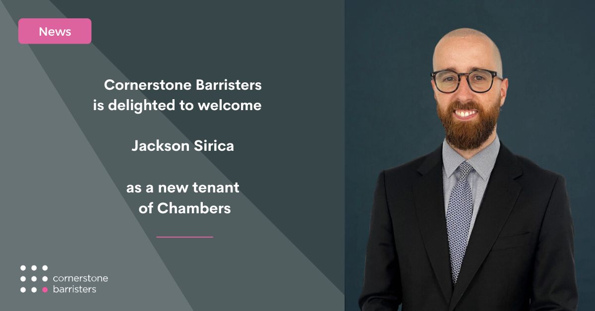 Cornerstone Barristers tweet media