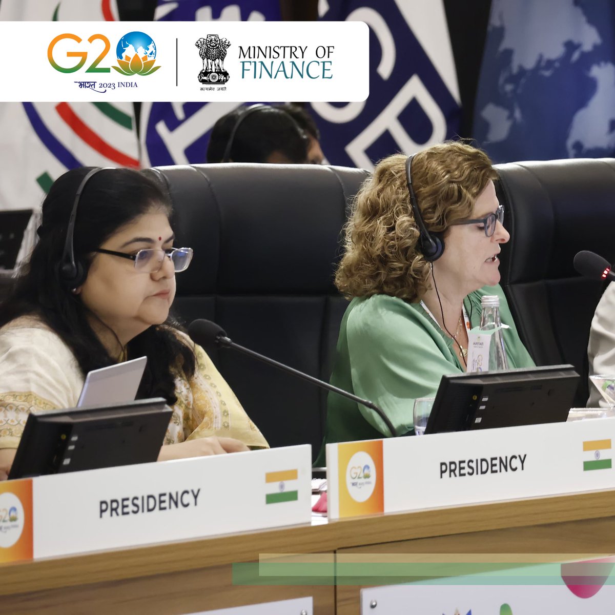 DDIndialive's tweet photo. Day 2️⃣ sessions focused on the way forward on #FWG outcomes 2023 under #G20India Presidency in #Raipur.
The delegates reiterated their commitment to international cooperation to achieve strong, sustainable, balanced and inclusive growth #SSBIG.
@g20org @RBI https://t.co/klHPXvw7gB