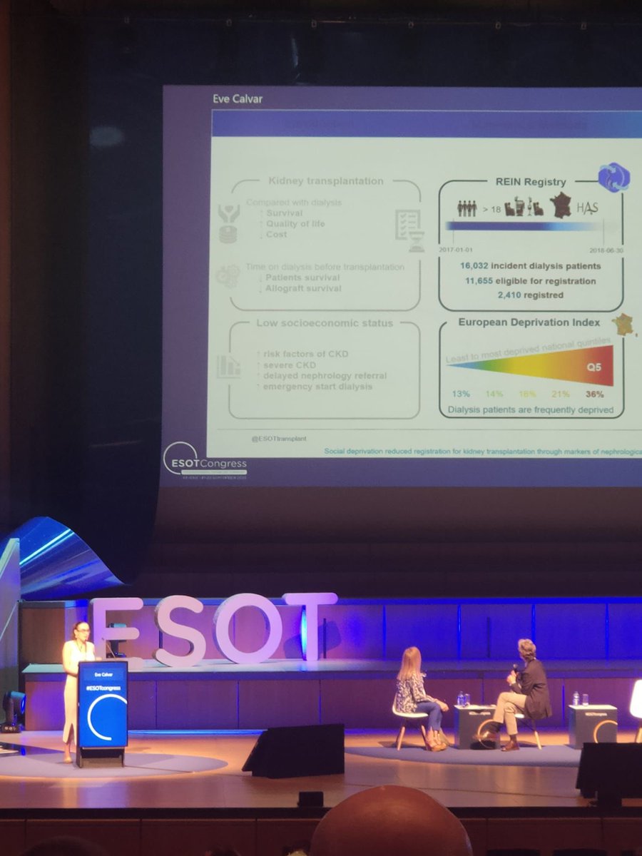 Valérie Châtelet (@valeriechatelet) on Twitter photo Excellent presentation by @EveCalvar at #ESOT23, congratulations for this work! <a href="/lobbedez_t/">lobbedez 🇺🇦</a>
Social deprivation reduced registration for kidney transplantation through markers of nephrological care: a mediation analysis Excellent presentation by @EveCalvar at #ESOT23, congratulations for this work! <a href="/lobbedez_t/">lobbedez 🇺🇦</a>
Social deprivation reduced registration for kidney transplantation through markers of nephrological care: a mediation analysis