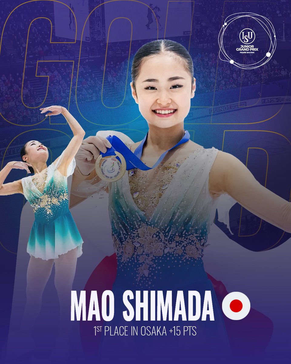 ISU_Figure's tweet photo. Reigning ISU World Junior Champion Mao Shimada 🇯🇵 shone on home ice and took the first step towards the #JPFigure Final 🌟
Show her 😍 in the comments 👇
#FigureSkating https://t.co/6SjMo5THcg