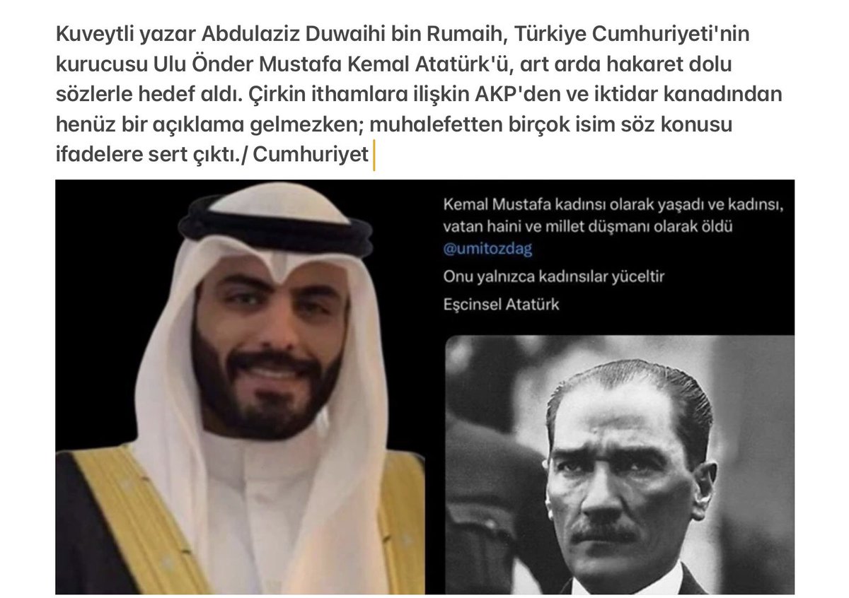AliBerham's tweet photo. Emperyalizmin maşaları onursuzlar gazeteci kimligine bürünmüş olarak T.C #Devletini kuran tam bagimsizlik ugruna #emperyalizme diz çöktüren Mustafa Kemal #Atatürk'e hakaret ediyor.
Çakma milliyetciler dahil din iman satan araplarin kıçını yalayan sahtekarların gıkı çıkmıyor? https://t.co/YVWb48IJ2W